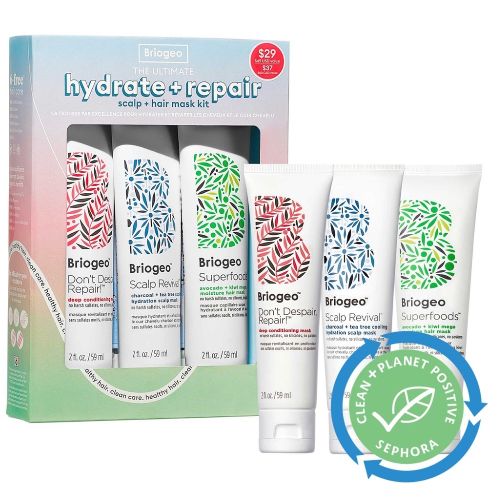 Briogeo Hydrate + Repair Mask Kit